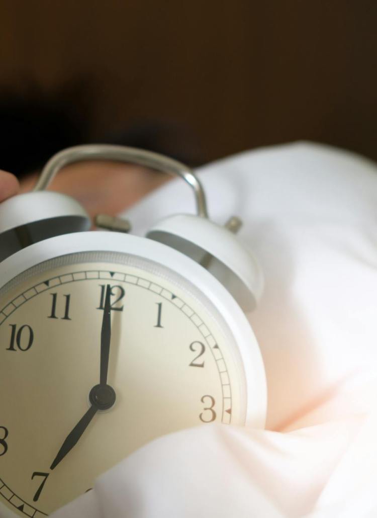 photo of person holding alarm clock